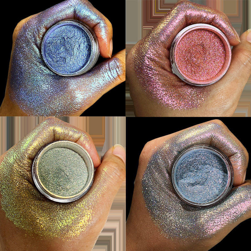 Color-changing mirror nail polish manicure镜面粉彩妆眼影美甲