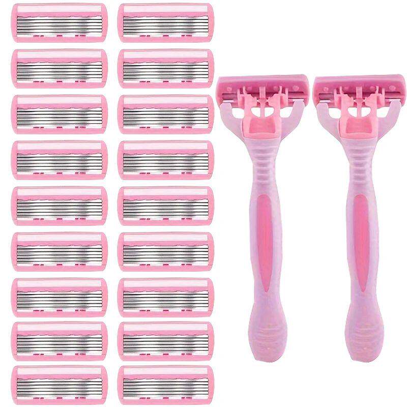 Women's 6-layer safety razor blade for facial/leg/armpit/bik