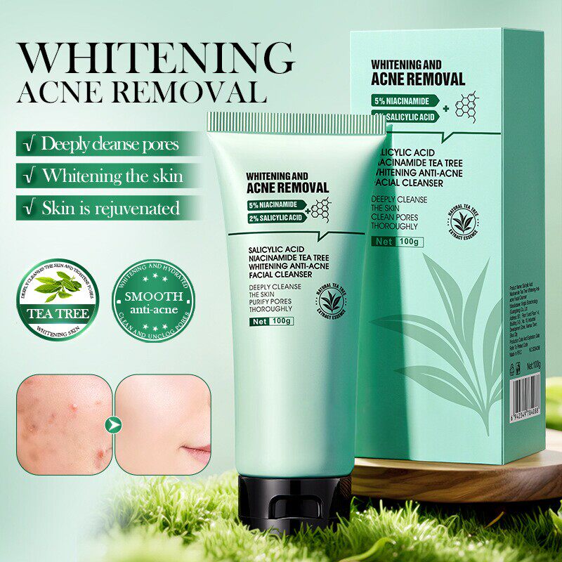 茶树水杨酸洗面奶Tea Tree Whitening Anti-Acne Facial Cleanser