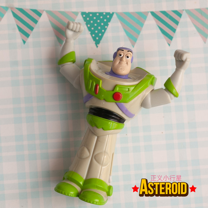 正版老玩具中古摆件2006年麦当劳玩具巴斯光年公仔模型太空战士