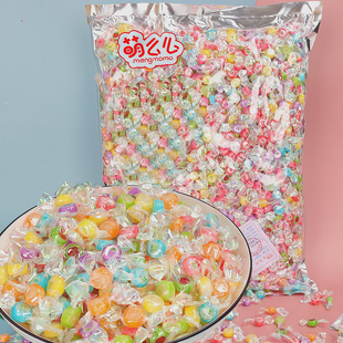 萌么么圣诞节水果图案切片糖果休闲零食小颗粒硬糖前台招待小糖果