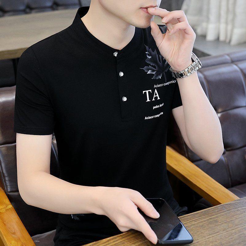 2026男士夏季新款立领短袖