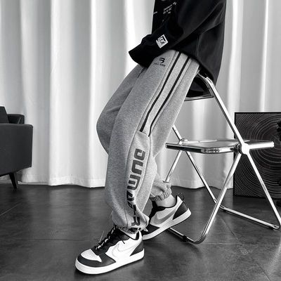 10纯棉青少年运动裤子加绒