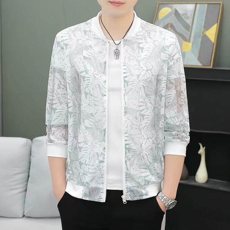 棒球领防晒衣外套男夏季超