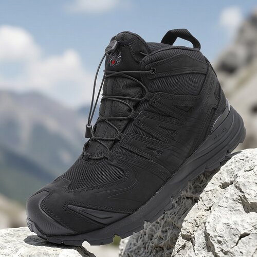 君洛克登山鞋防水防刺V底减震