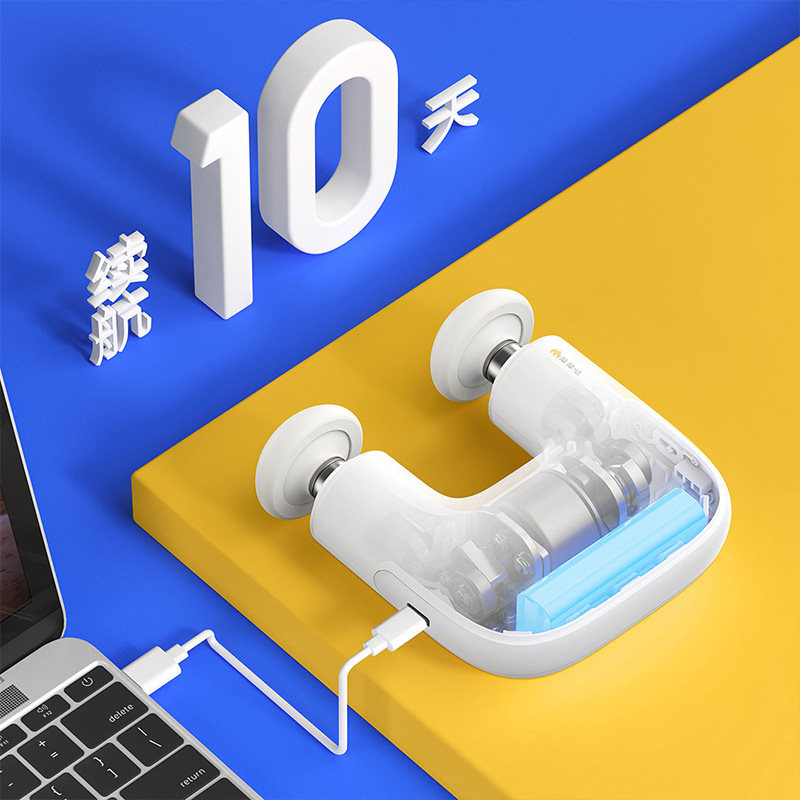 高档摩摩哒双枪头迷你筋膜肌肉家用便携电动按摩放松按摩仪3送礼X