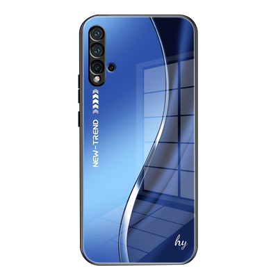 适用华为NOVA5Pro手机壳新款钢化玻璃男女硅胶全包防摔保护套高级感创意商务个性高档超薄经典流线形外壳