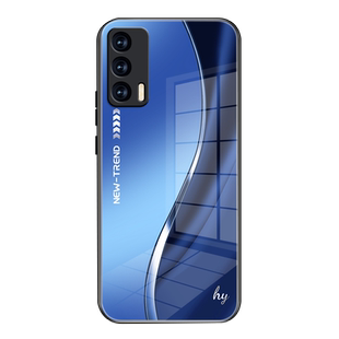 适用RealmeV15手机壳新款玻璃防摔保护套真我V15硅胶软边小众全包网红潮男女时尚个性创意高级感渐变简约外壳