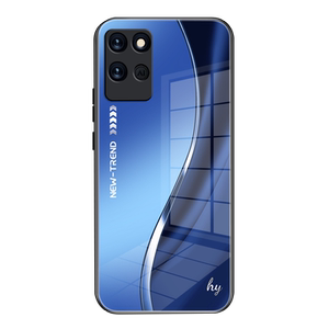 适用RealmeV11手机壳新款玻璃防摔保护套真我V11硅胶软边小众全包网红潮牌男女时尚个性创意高端渐变简约外壳