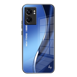 适用oppoA57手机壳新款玻璃防摔保护套A57硅胶软边小众全包网红潮牌男女时尚个性创意高级感渐变简约超薄外壳