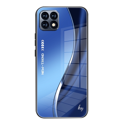 适用oppoRENO4se手机壳新款钢化玻璃男女硅胶全包防摔保护套高级感创意商务个性高档超薄经典流线形外壳