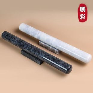 大理石擀面杖饺子皮神器家用不粘面不发霉出口品质原包装天然原石