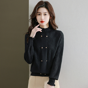 半高领打底衫女秋冬季内搭可外穿高级感上衣洋气中领毛衣2024新款