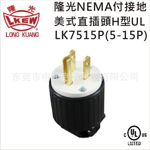 LKEW隆光付接地美式直插