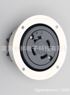 AMERICAN DENKI美国电机法兰插座4626 4622R航空插头60A250V 议价