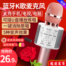 雅兰仕 K歌神器儿童麦克风话筒音响一体无线蓝牙手机唱歌K歌专用全民唱歌全能麦家庭KTV自带扩音器专用音箱