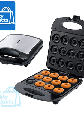 Donut Maker Machine 12 Doughnuts Non-stick Surface 甜甜圈机
