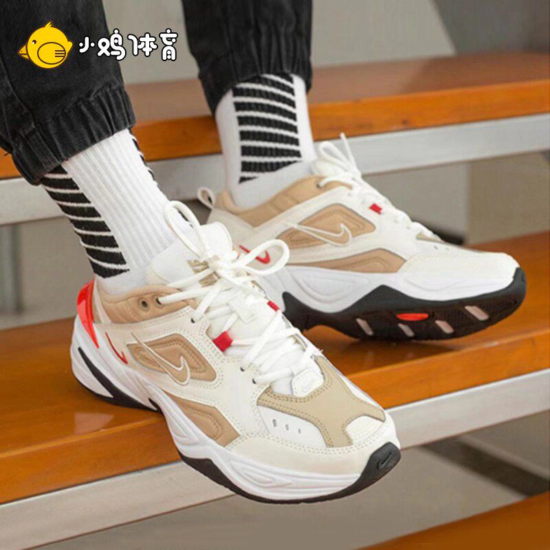 酷动城nike耐克m2k tekno新款白橙男女运动复古老爹鞋av4789-102