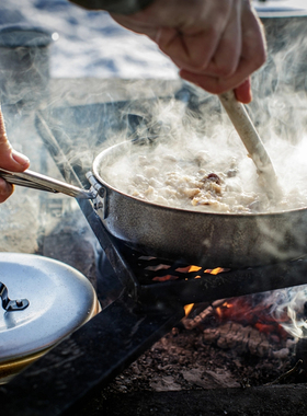 瑞典Trangia户外露营炒锅具平底煎锅超轻铝便携厨具野炊装备餐具