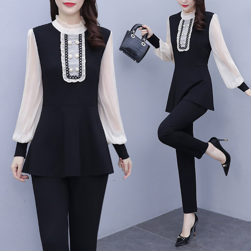 Fall woman 2021 new pattern Goddess van Occupation Two piece set temperament Autumn fashion Small fragrant wind Western style Net Redin the Women's clothing/Boutique , 派克服 category - from Buy2taobao.com to provide professional Taobao agent buy service