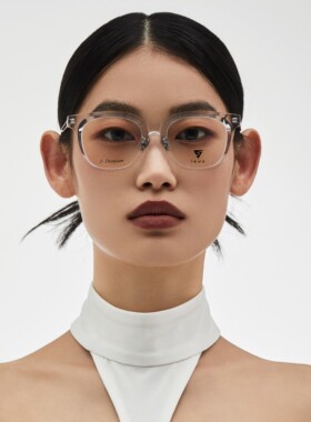 iSVE素颜镜网红时尚潮流大框眼镜 板材钛架近视眼镜架 JS21309
