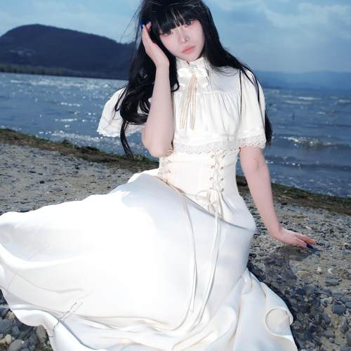 MuggleStudio原创设计米白长裙