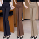 新款 九分女裤 西装 高腰喇叭裤 百搭弹力微喇裤 春秋季 裤 子 女2026新款