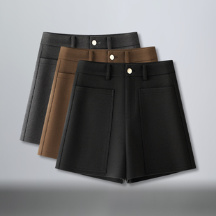 意式成人A字秋冬高腰休闲裤子短裤冬季阔腿裤显瘦