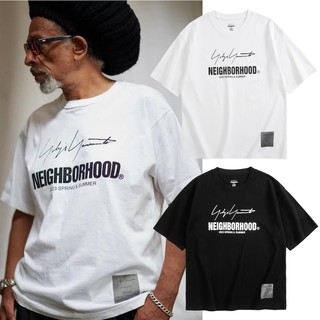 NEIGHBORHOOD 23SS NBHD联名Yohji山本耀司签名标语印花短袖T恤男