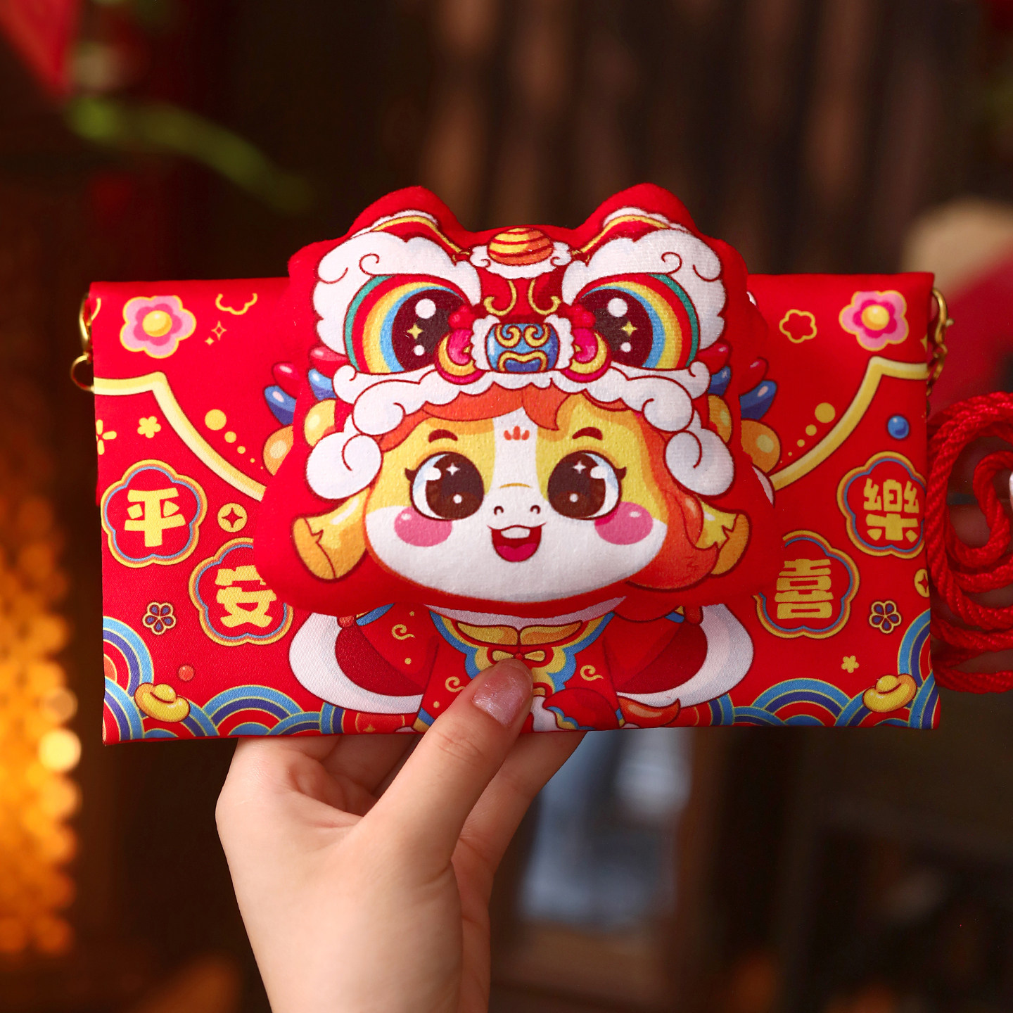 马年红包创意个性儿童新年压岁钱福袋卡通利是封2026背包布艺万元