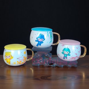 2022年撤柜清仓纪念杯醴陵红官窑釉下彩陶瓷茶杯高温瓷文化创意杯