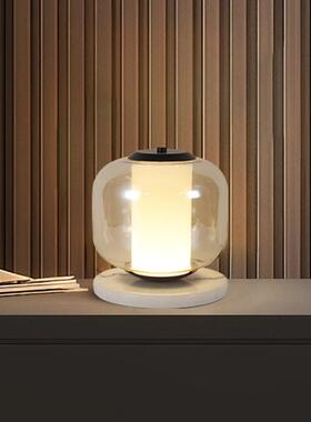 轻奢简约创意台灯北欧后现代客厅卧室床头书房酒吧大理石氛围台灯