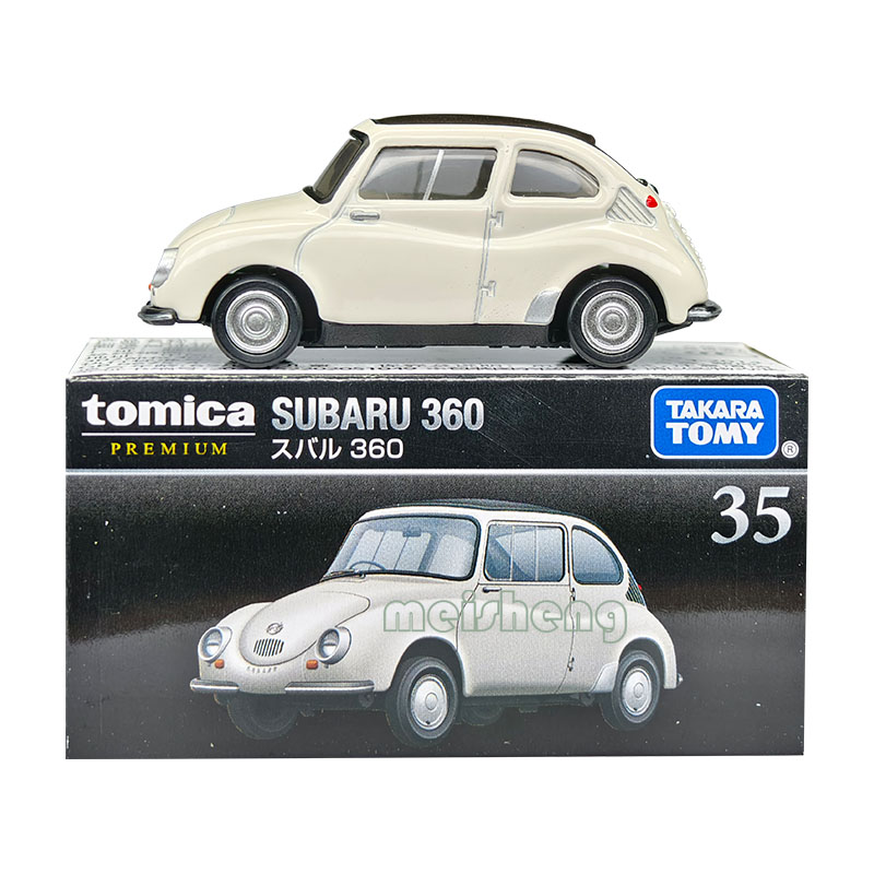 TOMY多美卡仿真合金小汽车旗舰版黑盒TP35号斯巴鲁360迷你6月新品