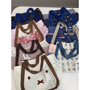 手提包R496 大容量卡通印花单肩帆布包 捡漏 淘到国外159