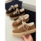 捡漏 S971 头层牛皮加绒厚底板鞋 100羊毛内里 同品质429