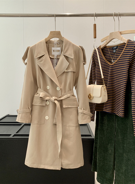 捡漏！淘到门店899初秋薄款长风衣外套S161