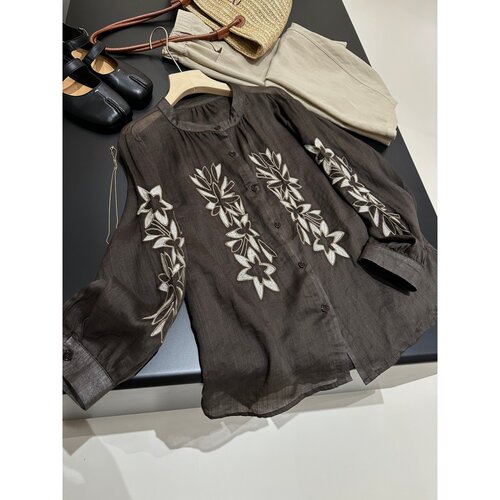 100苎麻！红人店同品质265+刺绣法式衬衫W637