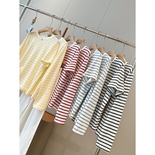 莱塞尔亚麻！高性价比系列！同品质100+条纹T恤U034