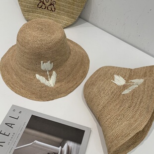 捡漏 度假风拉菲草编帽P551 淘到红人店300