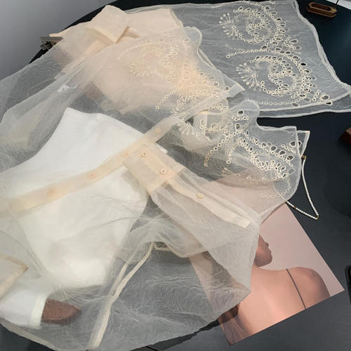 捡漏！欧根纱！门店850+重工刺绣衬衫半裙套装N929