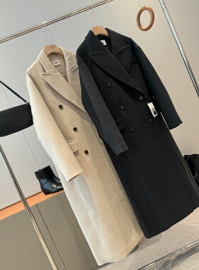 羊毛混纺！非平替！国外商场1.4k+枪驳领大衣T519