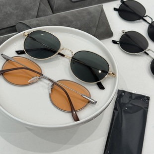 圆框复古墨镜Q203 淘到柜子1k 跟d 捡漏