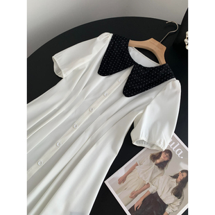 亏本特价 淘到门店299收腰撞色连衣裙Q480