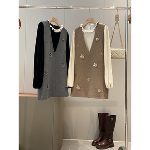 捡漏！一套入！同品质469+丝绒上衣羊毛背心裙Y231