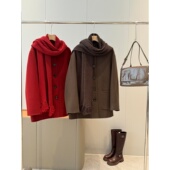 精品单 圆领大衣T666 中长款 100羊毛 同品质700