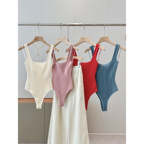 省一百多！非平替～商场229的吊带内搭上衣女针织连体背心R671