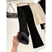 腿精小黑裤 ～同品质199 加绒修身 捡漏 分割线微喇裤 T853