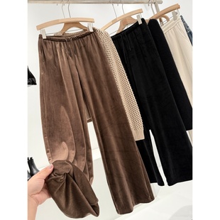 T675 垂感加绒阔腿裤 捡漏 淘到国外商场400