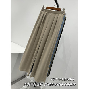 垂感阔腿裤 客供面料薄款 j640 女 门店199～垂顺微弹不吸腿休闲裤