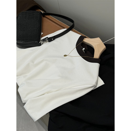 客供面料！好货速收！商场390的标准版型圆领长袖T恤S112